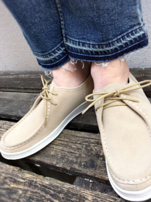 MANEBU BOO Suede / ivory