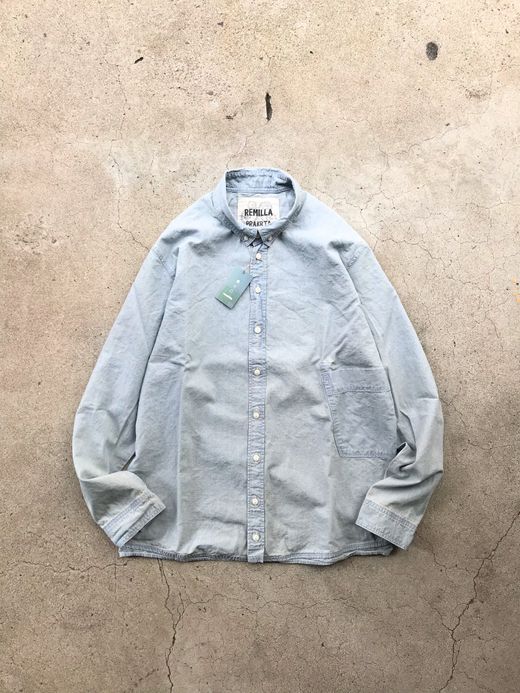 remilla R201205 / シャンブレーデクトシャツ / LT.IDG