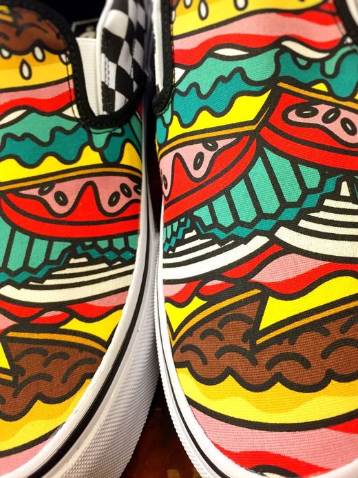 Vans Classic Slip-on(Late Night) / burger/check