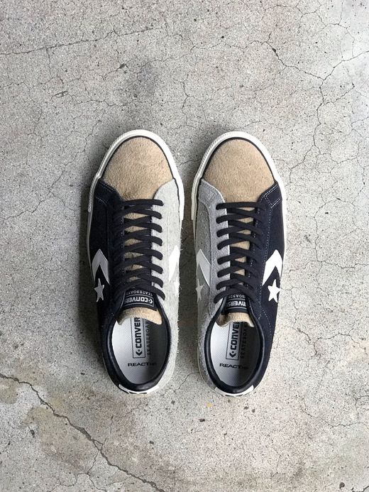 CONVERSE SKATEBOARDING 34200431 / PRORIDE SK OX + / BLACK/BEIGE/GRAY