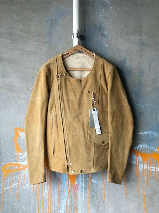 ANACHRONORM ANA234 / SUEDE BOA RIDERS JACKET / CAMEL
