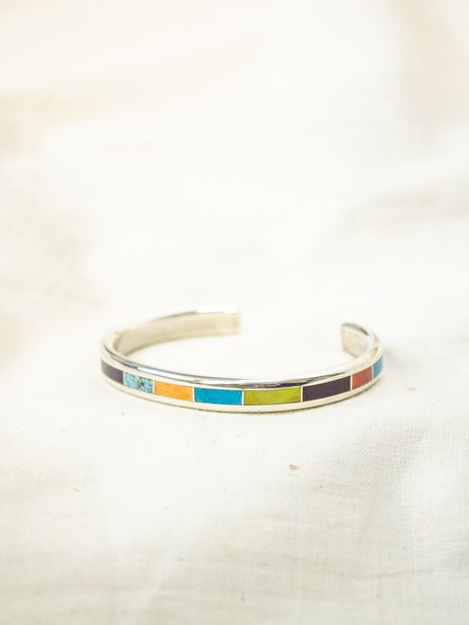 Indian Jewelry LARRY LORETTO INLAY BANGLE / TYPE J