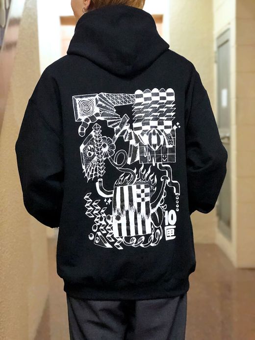 TENBOX TEAGUE MUIR HOODIE / BLACK