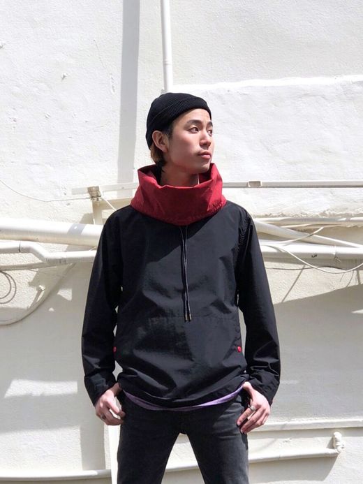 VOO Joke Hoodle / black×red