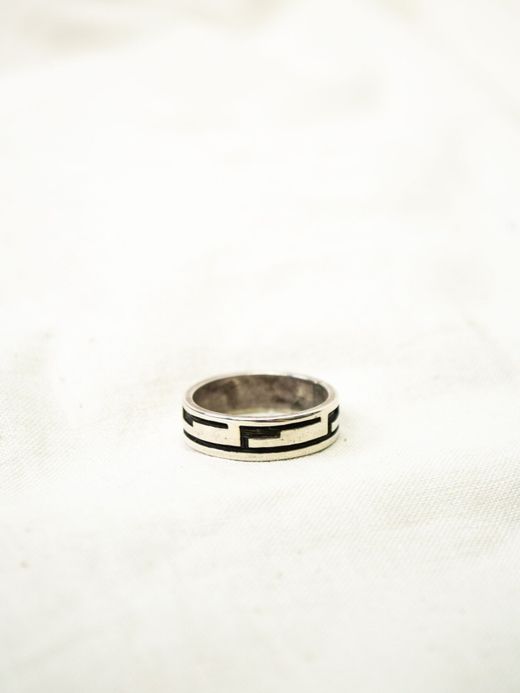 Indian Jewelry HOPI OVERLAY RING / TYPE E