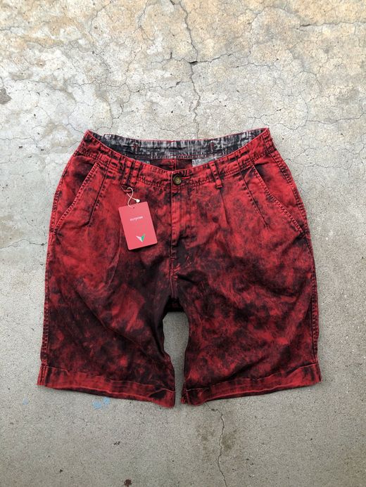 VOO SMOKY BLEACHED SHORTS / RED 1