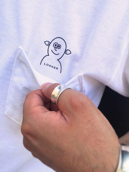 LOOKER "I'm Looking" Pocket Tee / white/black