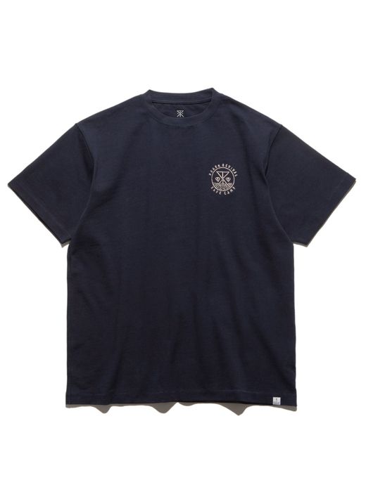 ROARK REVIVAL RTJHW601 / "HIEROGLYPH" 9.3oz H/W TEE / NAVY