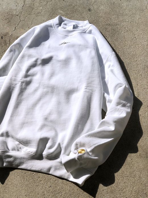 LOOKER LOOK.87 / SUN&MOON SWEAT / WHITE/BLACK