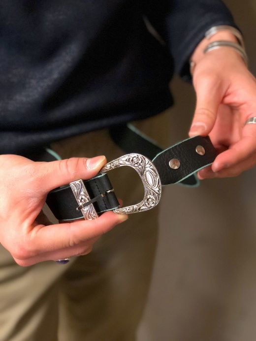 VOO Hawk Eye Leather Belt / black