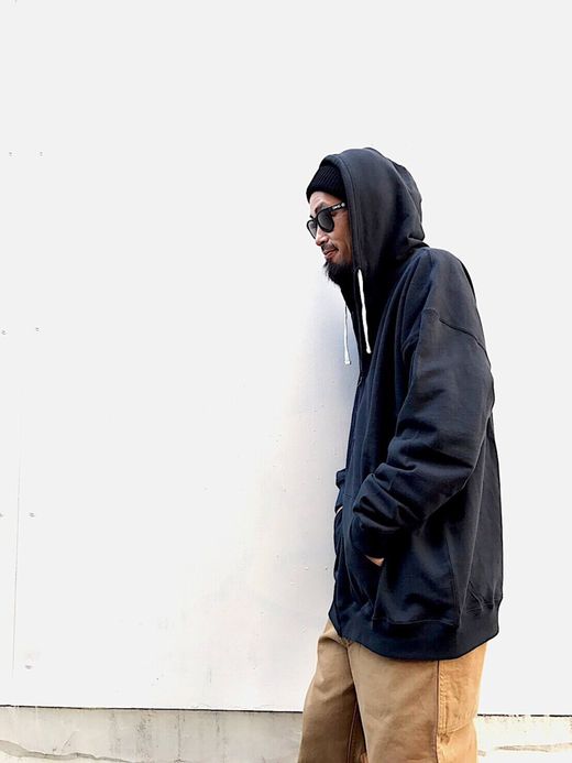 ALDIES Ultra Large Zip Parka / black