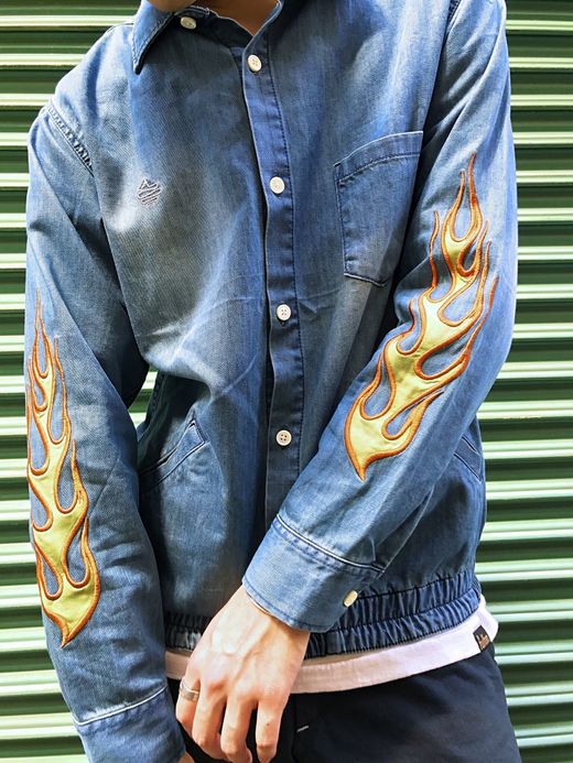ALDIES Fire Chambray Shirt / blue