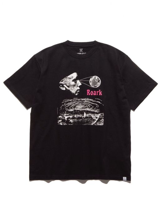 ROARK REVIVAL RTJD602 / "WORDLY VIEWS" TEE / BLACK