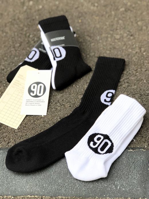  90 Socks / white&black