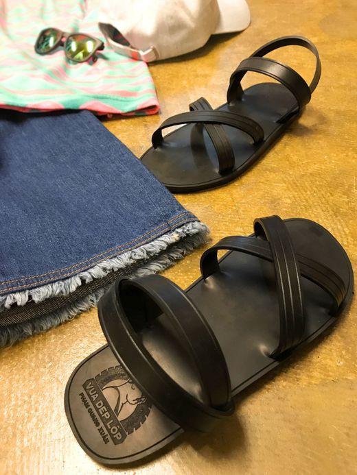  4 Straps Sandal / black