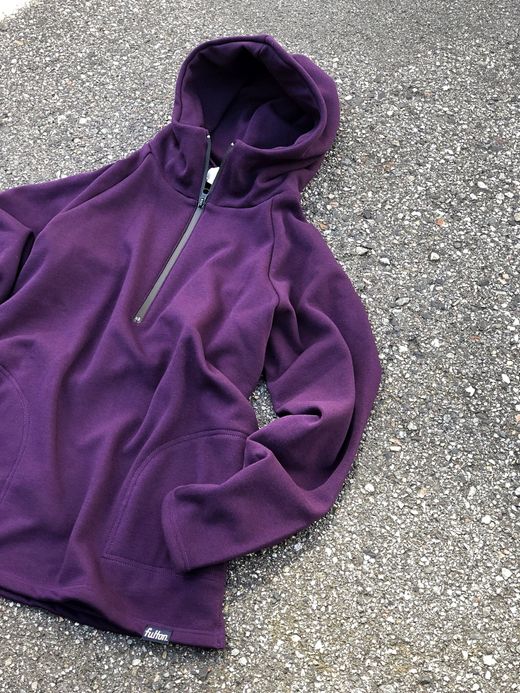 fulton SPN001 / "HIGH LINE" BOMBER HEAT HOODIE / PURPLE