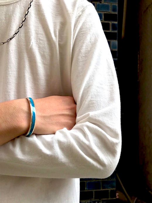 Indian Jewelry LARRY LORETTO INLAY BANGLE / TYPE A