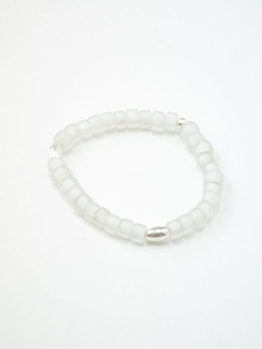 VOO VOO-URL-001 / "WHITE HEARTS" BRACELET / CLEAR MULTI 3