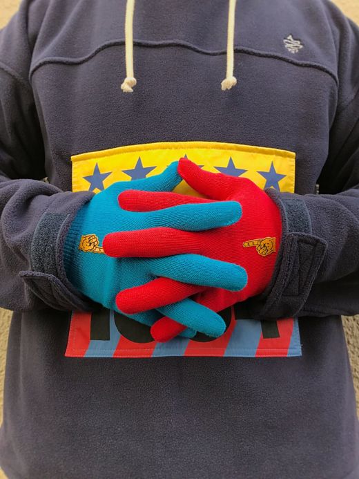  THE 1st SHOP × JM #1 Color Glove / red×blue