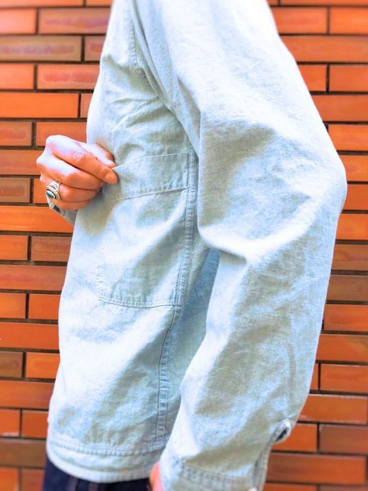 remilla シャンブレーデクトシャツ / LT.IDG