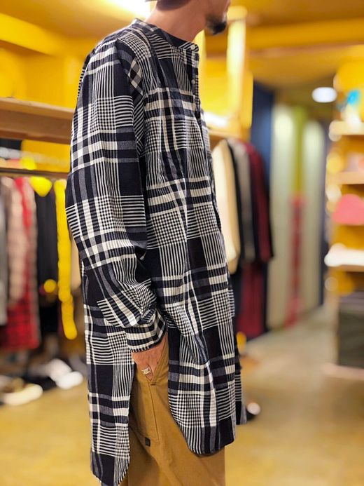 ANACHRONORM AN002 / PULLOVER LONG SHIRT / INDIGO(ONE WASH)