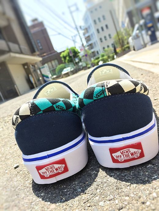 Vans Slip-On Lite(Seeing Checkers) / D.blue/white