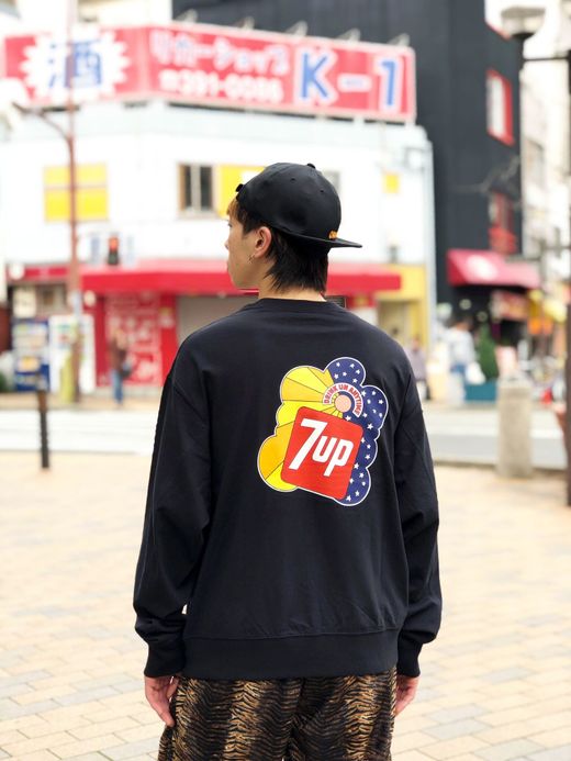 ALDIES A1403629 / 7UP COLLABORATION WIDE LONG T / BLACK