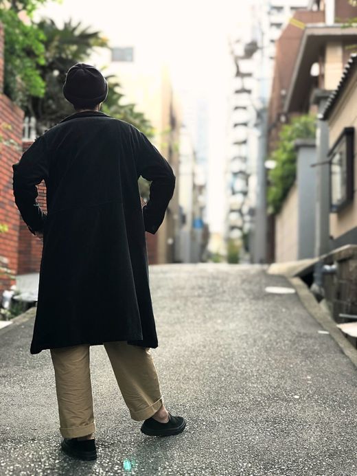 VOO VOO-867 / CORDUROY SHI-FU COAT / BLACK