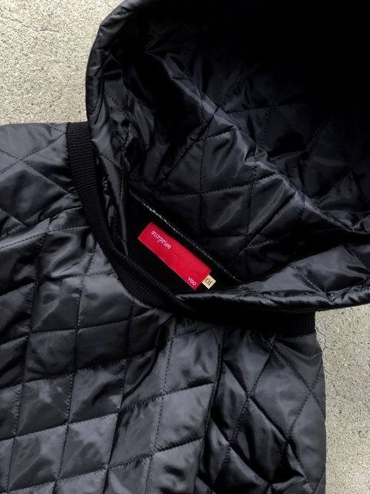 VOO VOO-950 / QUILT HOODY / BLACK