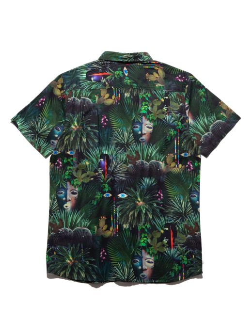 ROARK REVIVAL RW524 / JARDIN OASIS S/S WOVEN / FOREST