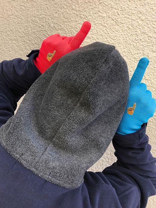  THE 1st SHOP × JM #1 Color Glove / red×blue