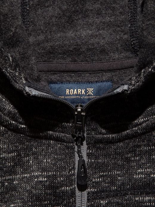 ROARK REVIVAL RF196 / ROADRUNNER ZIP FLEECE / CHARCOAL