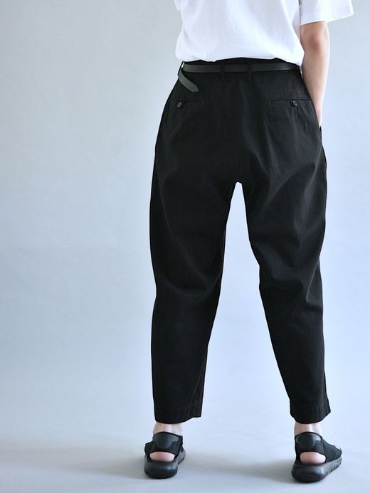 ANACHRONORM AN046 / OW DENIM TUCK WIDE PANTS / BLACK OW