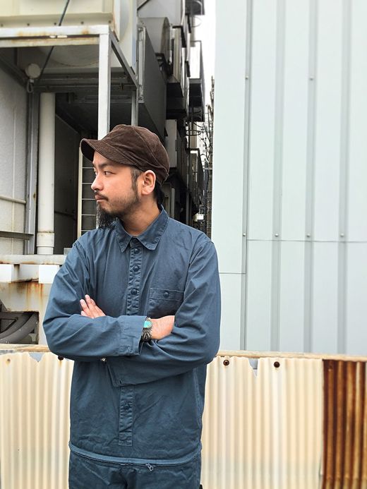 remilla Boat Zip Smock / BLU.GRY