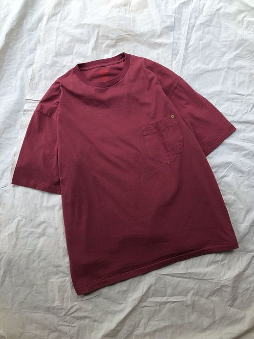 ANACHRONORM NM-TS01R / STANDARD CREW NECK S/S T-S / BURGUNDY