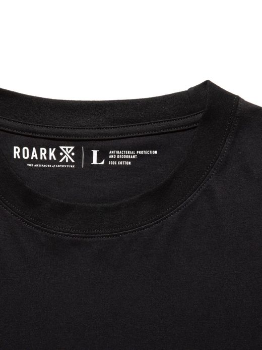 ROARK REVIVAL RTJPK700 / REUSE 2PACK S/S TEE - 抗菌防臭 / BLACK/BLACK