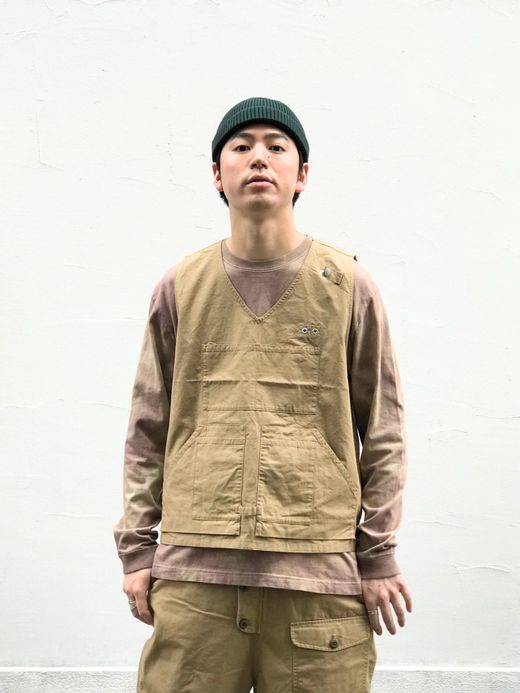  421368 / UTILITY VEST / BEIGE
