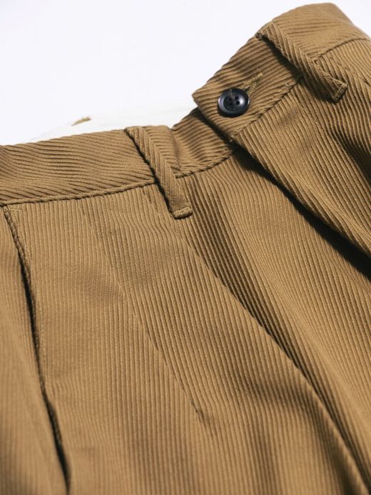 ANACHRONORM AN040 / TUCK  WIDE PANTS / BEIGE