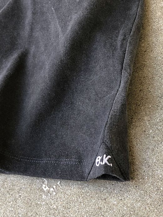  OK191-007 / CRACK PUSH TEE(LOOSE) / BLK