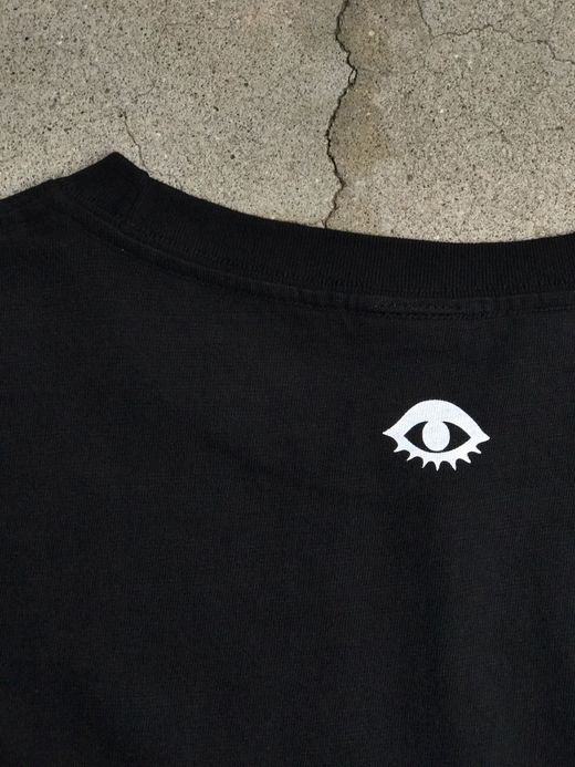 fulton ONE LINE SWIRL TEE / SUPER BLACK