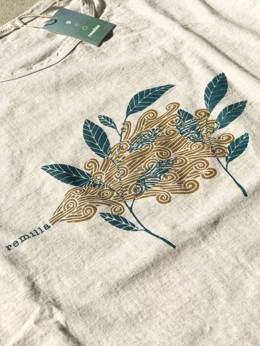 remilla R201212 / PLANTS IN WIND / WHT.MK