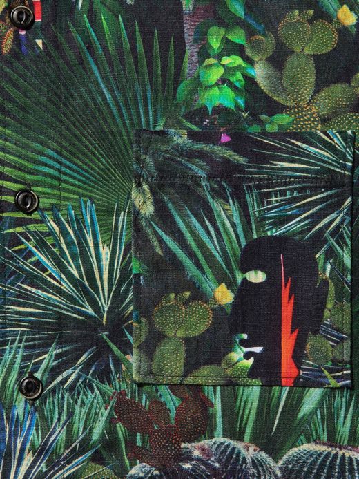 ROARK REVIVAL RW524 / JARDIN OASIS S/S WOVEN / FOREST