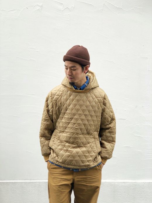 VOO VOO-950 / QUILT HOODY / CAMEL