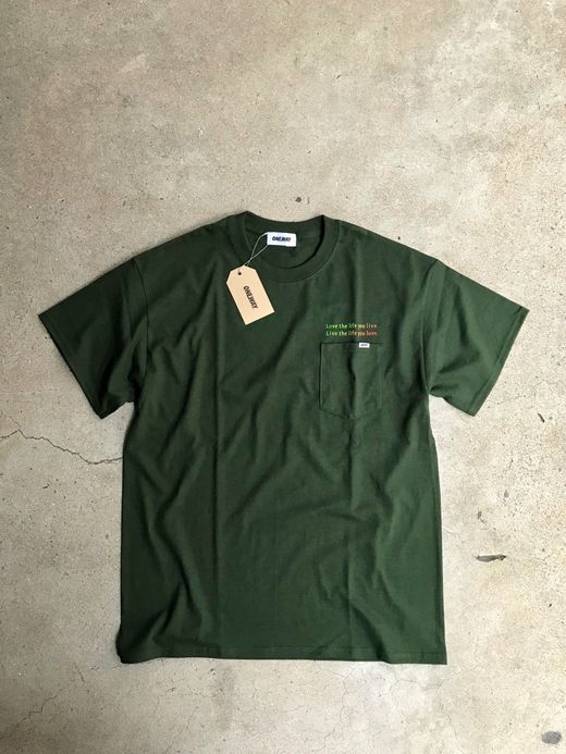  OW-BT-01 / "ONE BARS TEE #01" / OLIVE