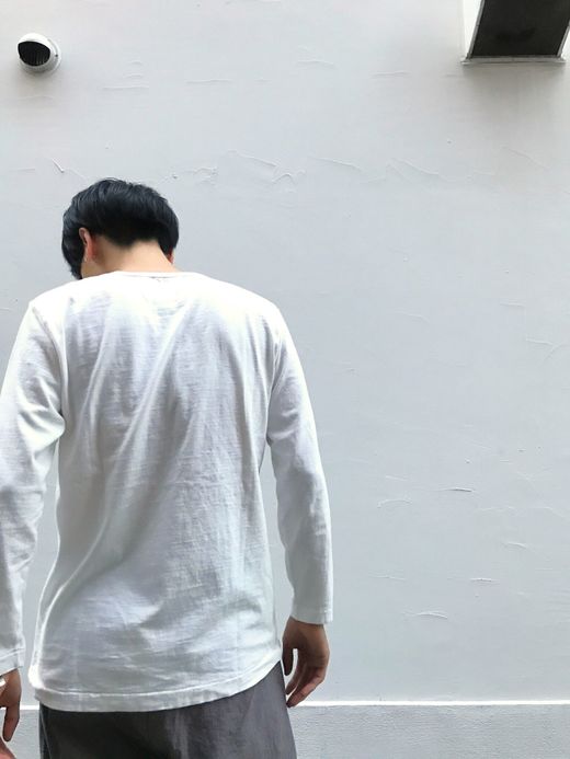 fulton F-neck 5/6 Tee Ⅱ / white