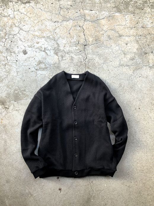 Spinner Bait 212LK / ローゲージストレッチカノコWフェイスカーディガン / ブラック