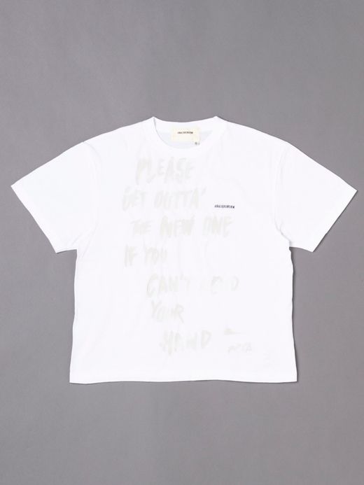 ANACHRONORM AN135 / STENCIL S/S T SHIRTS #1 / WHITE