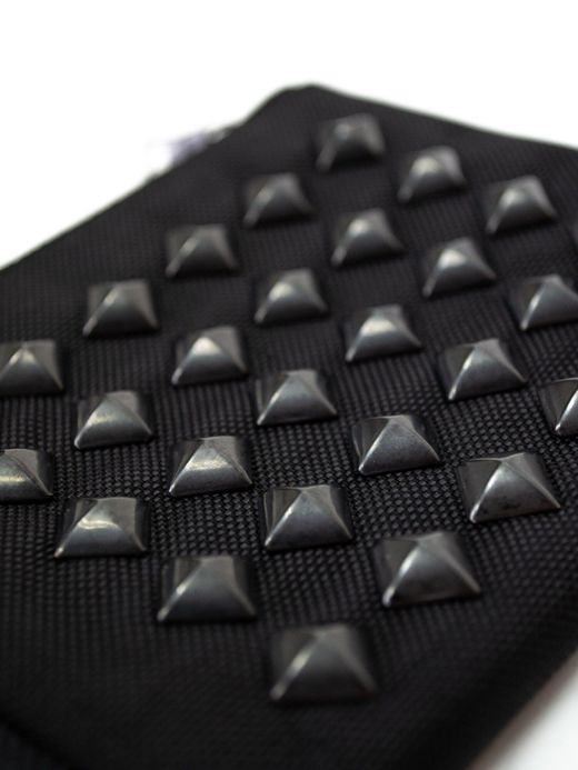 THE UNION TCL00087 / NYLON STUDS HALF WALLET / BLACK