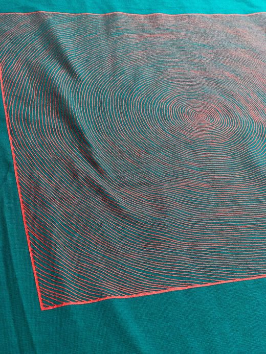 fulton ONE LINE SWIRL TEE / STRANGE GREEN