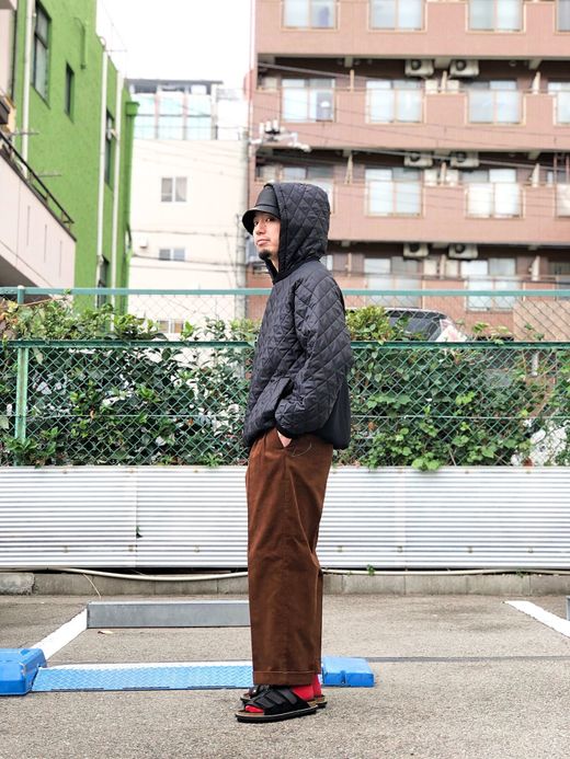 VOO VOO-955 / CORD SLACKS THICK / BROWN